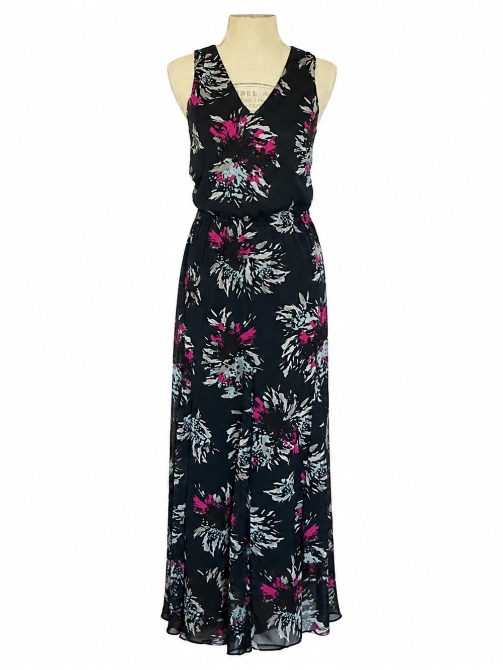 Banana Republic Floral Open-Back Maxi Dress Size 2